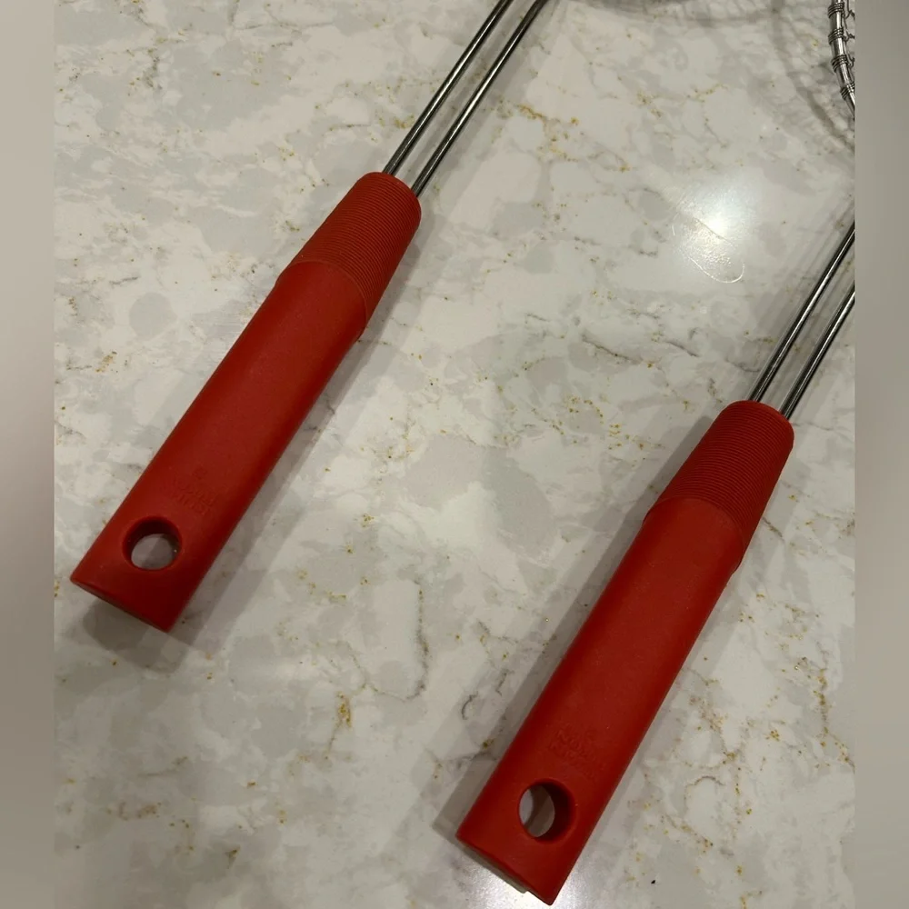 2 Stainless Steel restaurant quality Deep Frying Ladles Professional rust proof
